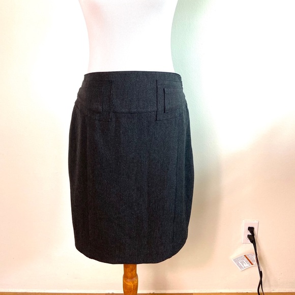 Express High Waisted Grey Tailored Skirt size 8 - Picture 5 of 16